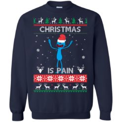 image 699 247x247px Mr Meeseeks Christmas Is Pain Rick and Morty Christmas Sweater