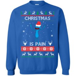 image 701 247x247px Mr Meeseeks Christmas Is Pain Rick and Morty Christmas Sweater