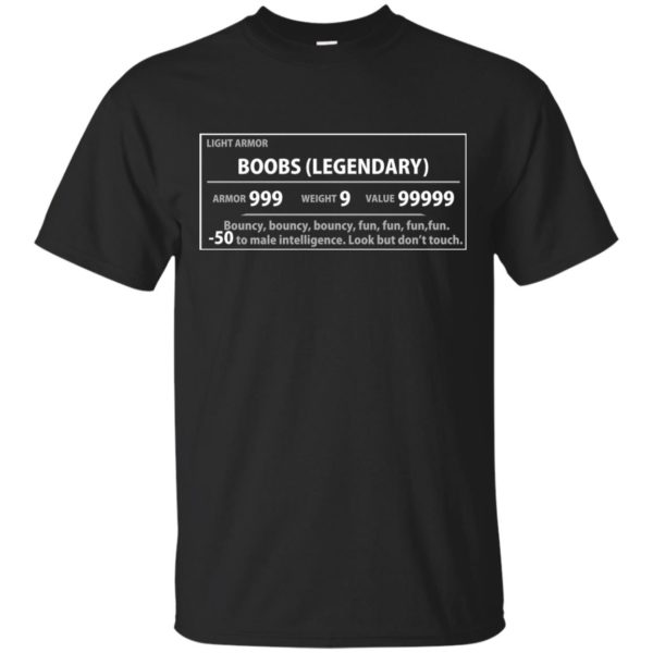 image 387 600x600px Light Armor Boobs Legendary Armor 999 Weight 9 Value 99999 T Shirts