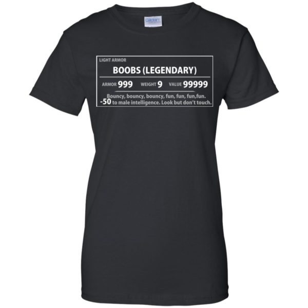 image 395 600x600px Light Armor Boobs Legendary Armor 999 Weight 9 Value 99999 T Shirts