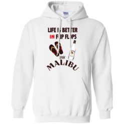 image 212 247x247px Life Is Better In Flip Flops With Malibu Rum T Shirts, Hoodies, Tank Top