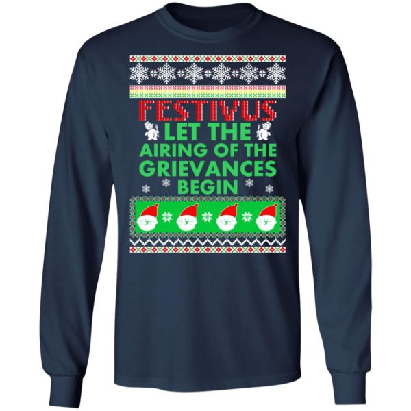 redirect 1373 600x600px Festivus Airing of the grievances begin Non Christmas Shirt