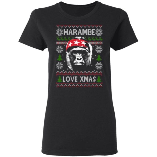 redirect 1381 600x600px Harambe Love Xmas Christmas Shirt