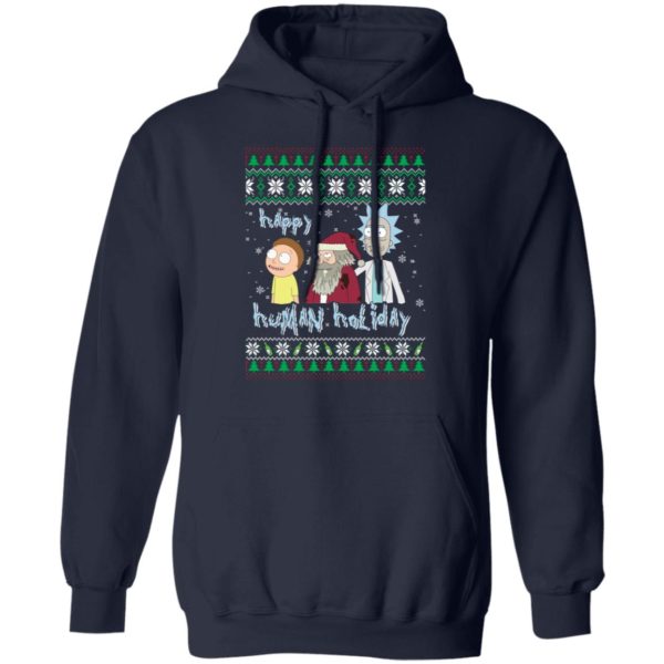 redirect 1395 600x600px Happy Human Holiday Rick And Morty Christmas Shirt