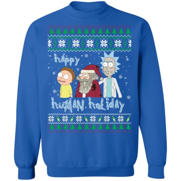 redirect 1398 600x600px Happy Human Holiday Rick And Morty Christmas Shirt