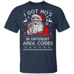 redirect 1459 247x247px Santa I Got Ho’s In Different Area Codes Christmas Shirt