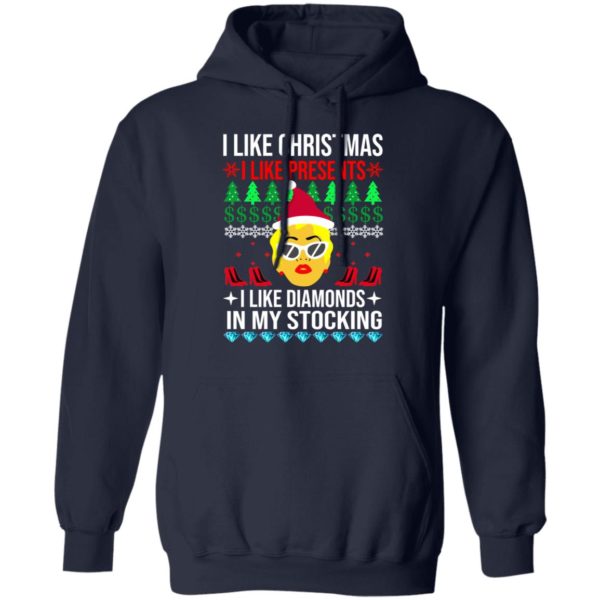 redirect 1534 600x600px I Like Christmas I Like Presents I Like Diamonds Cardi B Christmas Shirt