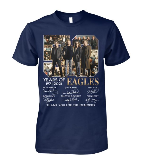 kZ9ynw vonb32a a1XaOEx front large 1 600x713px 50 Years Of Eagles 1971 2021 Thank You For The Memories Shirt