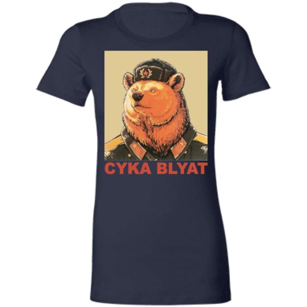 redirect 92 1 600x600px Cyka Blyat Russian Bear Ladies Shirt