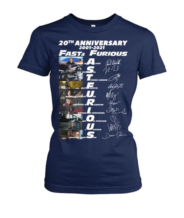 voRE9K OKGR6oL 2Mr0Pbz front large 600x713px 20th Anniversary 2001 2021 Fast & Furious Shirt