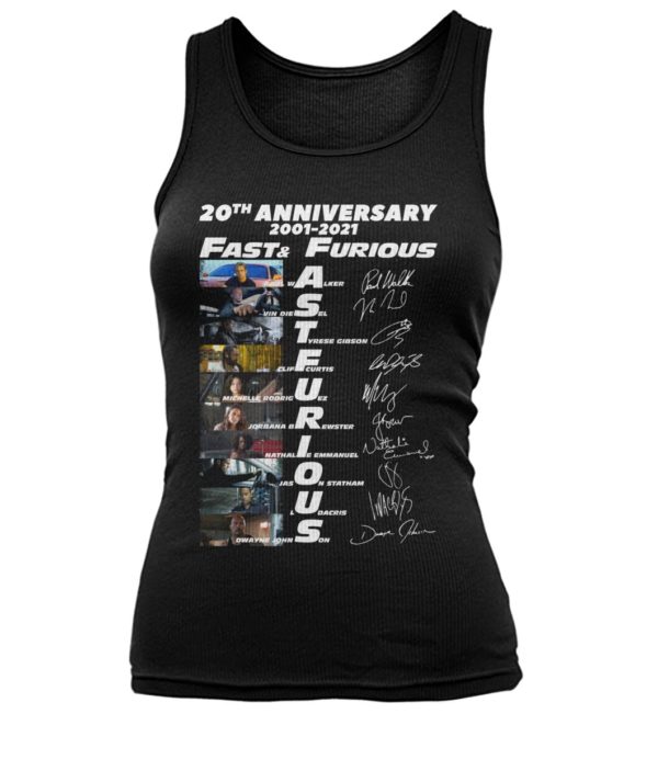 voRE9K bXlWq61 7LP0ea7 front large 600x713px 20th Anniversary 2001 2021 Fast & Furious Shirt