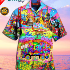 Groovy American Hippie Hawaiian Shirt | Unisex