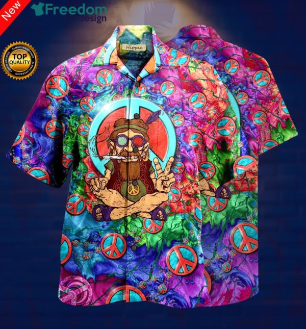 Old Man Hippie Hawaiian Shirt | Unisex