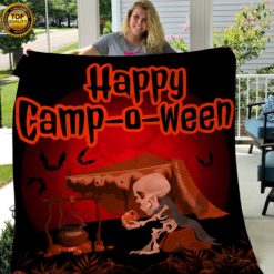Camp-o-ween Fleece Blanket