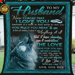To my Husband Thoughtful Fleece Blanket great gifts ideas - sentimental unique birthday, anniversary, valentine romantic gifts for him