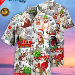 Christmas Pit Bulls Hawaiian Shirt | Unisex