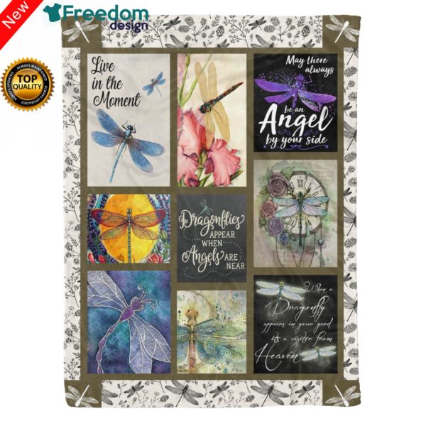 Dragonfly Fleece Blanket