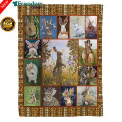 Rabbit Fleece Blanket
