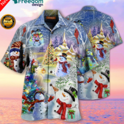 Snowman Hawaiian Shirt | Unisex