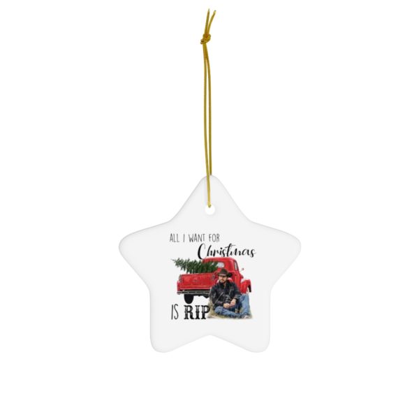 68983 21 600x600px All I Want For Christmas Is Rip Christmas Ornaments