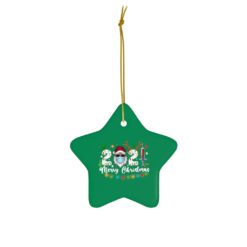 68983 9 247x247px Family 2021 Merry Christmas Ceramic Ornaments
