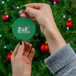 69370 11 247x247px Family 2021 Merry Christmas Ceramic Ornaments
