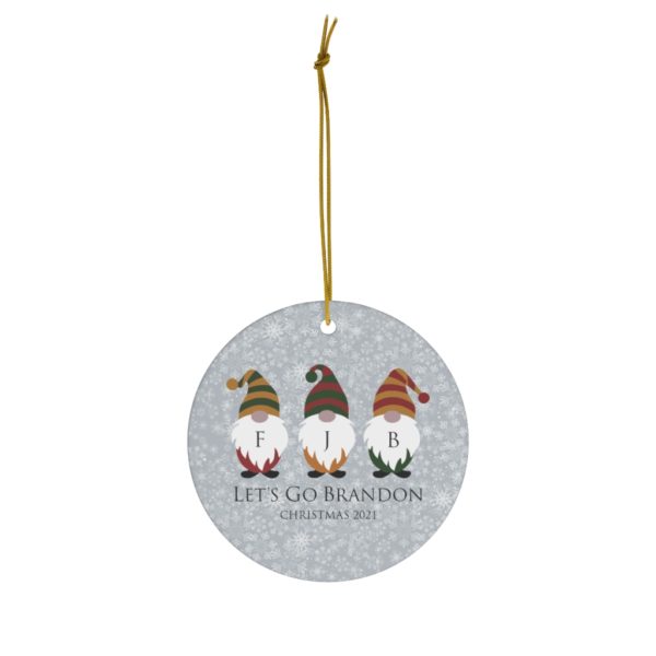 69370 3 600x600px Gnomes Family Let's Go Brandon Christmas 2021 Ceramic Ornaments