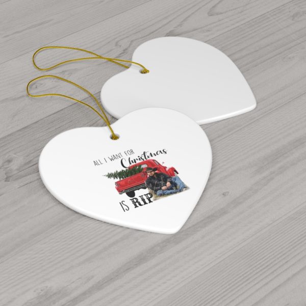 74403 19 600x600px All I Want For Christmas Is Rip Christmas Ornaments