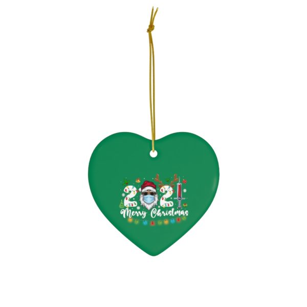 74403 6 600x600px Family 2021 Merry Christmas Ceramic Ornaments