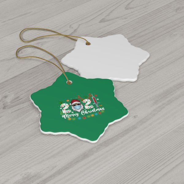 74404 10 600x600px Family 2021 Merry Christmas Ceramic Ornaments