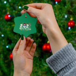 74404 11 247x247px Family 2021 Merry Christmas Ceramic Ornaments