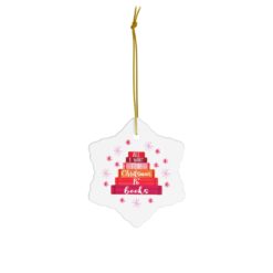 74404 27 247x247px All I Want For Chritstmas Is Books Ornament