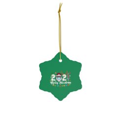 74404 9 247x247px Family 2021 Merry Christmas Ceramic Ornaments