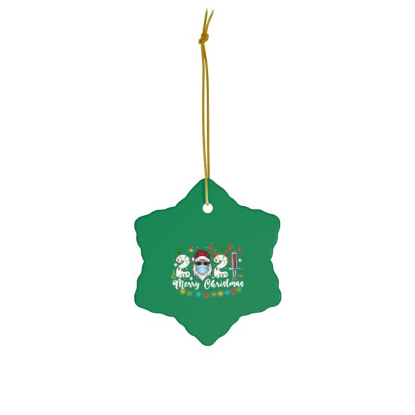 74404 9 600x600px Family 2021 Merry Christmas Ceramic Ornaments