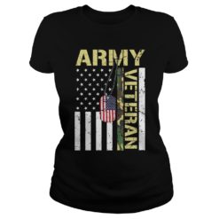 American Flag Camo Proud Us Army Veteran Ladies