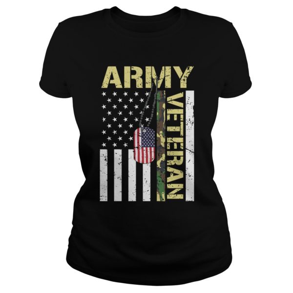 American Flag Camo Proud Us Army Veteran Ladies