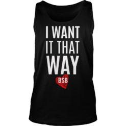 Backstreet great Boys I Want it that way Tank Top