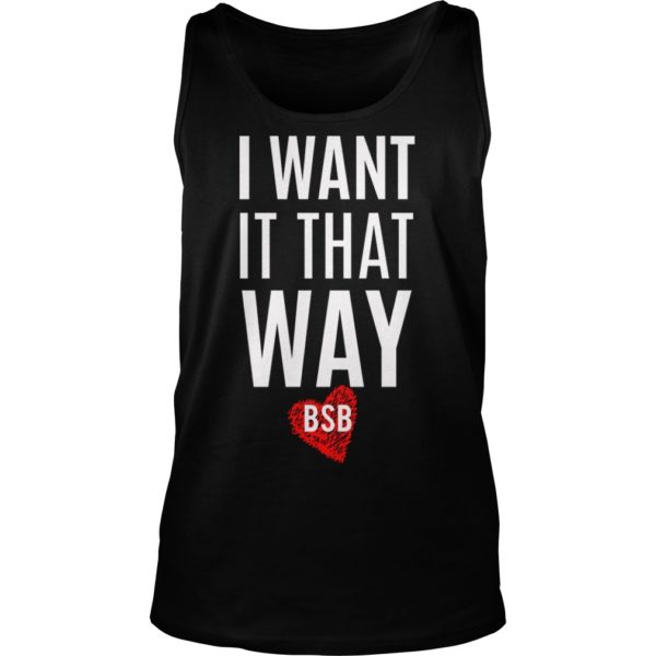 Backstreet great Boys I Want it that way Tank Top