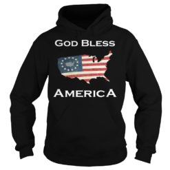 Betsy Ross Flag God Bless America ShirtHoodies