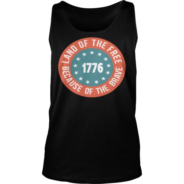 Betsy Ross Flag Land Of The Free 1776 Shirt Tank Top
