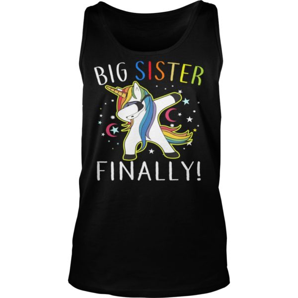 Big Sister Finally Unicorn Tank Top