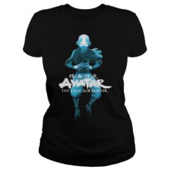 Blue Monochromatic Aang The Last Airbender Shirt image Blue Monochromatic Aang The Last Airbender Shirt Ladies