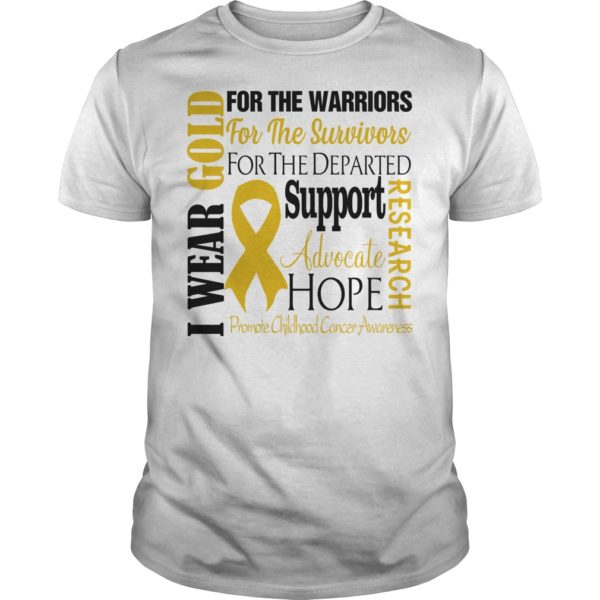 Childhood Cancer Awareness Gold for a Child Fight Shirt