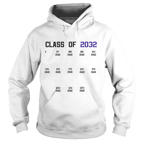 Class of 2032 Graduation with Space for Handprints Hoodies