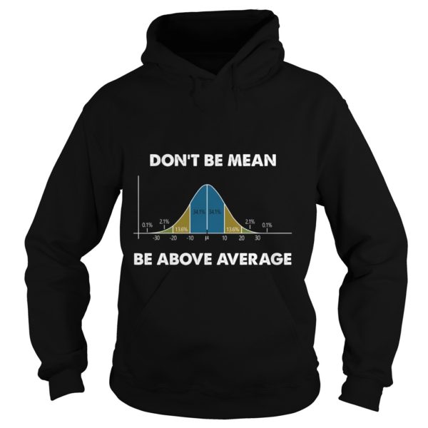 Don't Be Mean Be Above Average Funny Math Lover Gift Shirt Hoodies