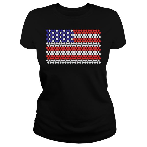 Dot Day American Flag Shirt Ladies