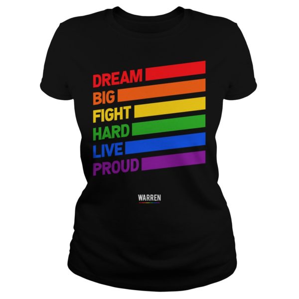 Elizabeth Warren Dream Big Fight Hard Live Proud Ladies