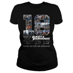 Fast & Furious Thank You For The Memories Shirt Ladies
