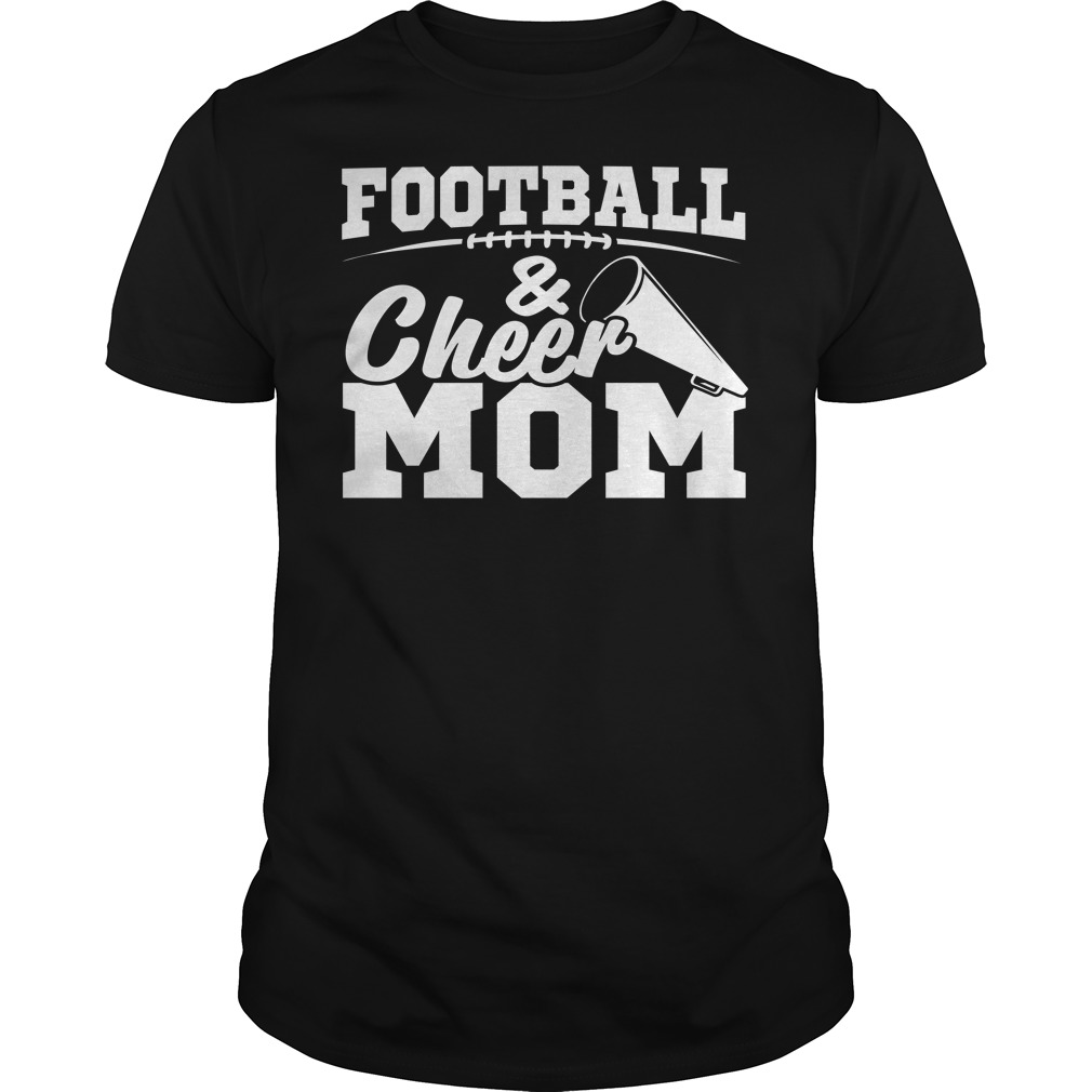 Football and Cheer Mom High School Sports Cheerleading Shirt Football and Cheer Mom High School Sports Cheerleading Shirt