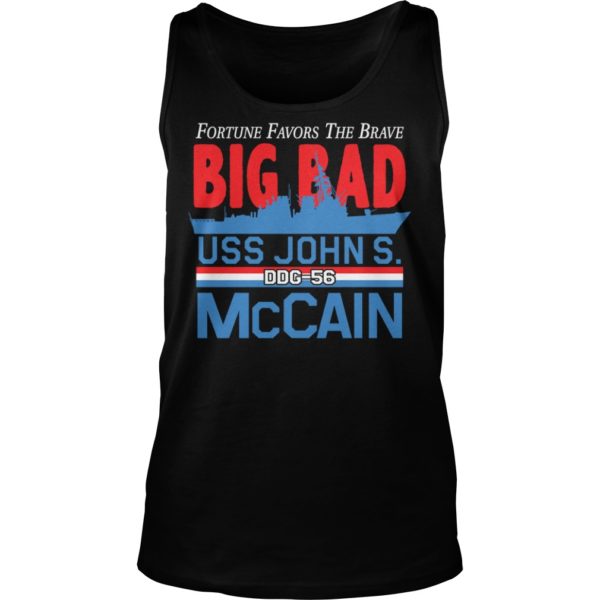 Fortune Favors the Brave DDG 56 USS John S Tank Top
